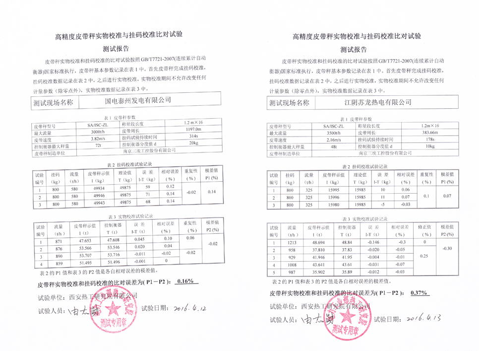 陣列式皮帶秤